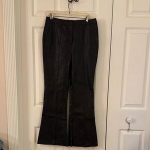 Shinestar Black Leather Pants